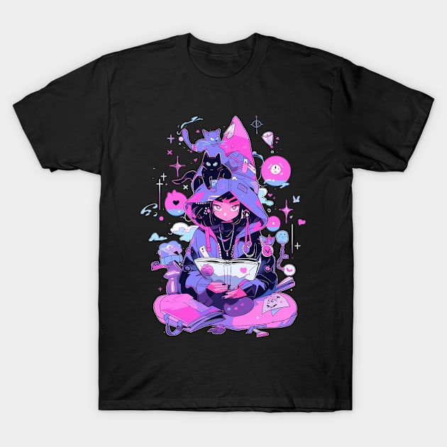 Spelbound Cats T-Shirt by MikeyMeta